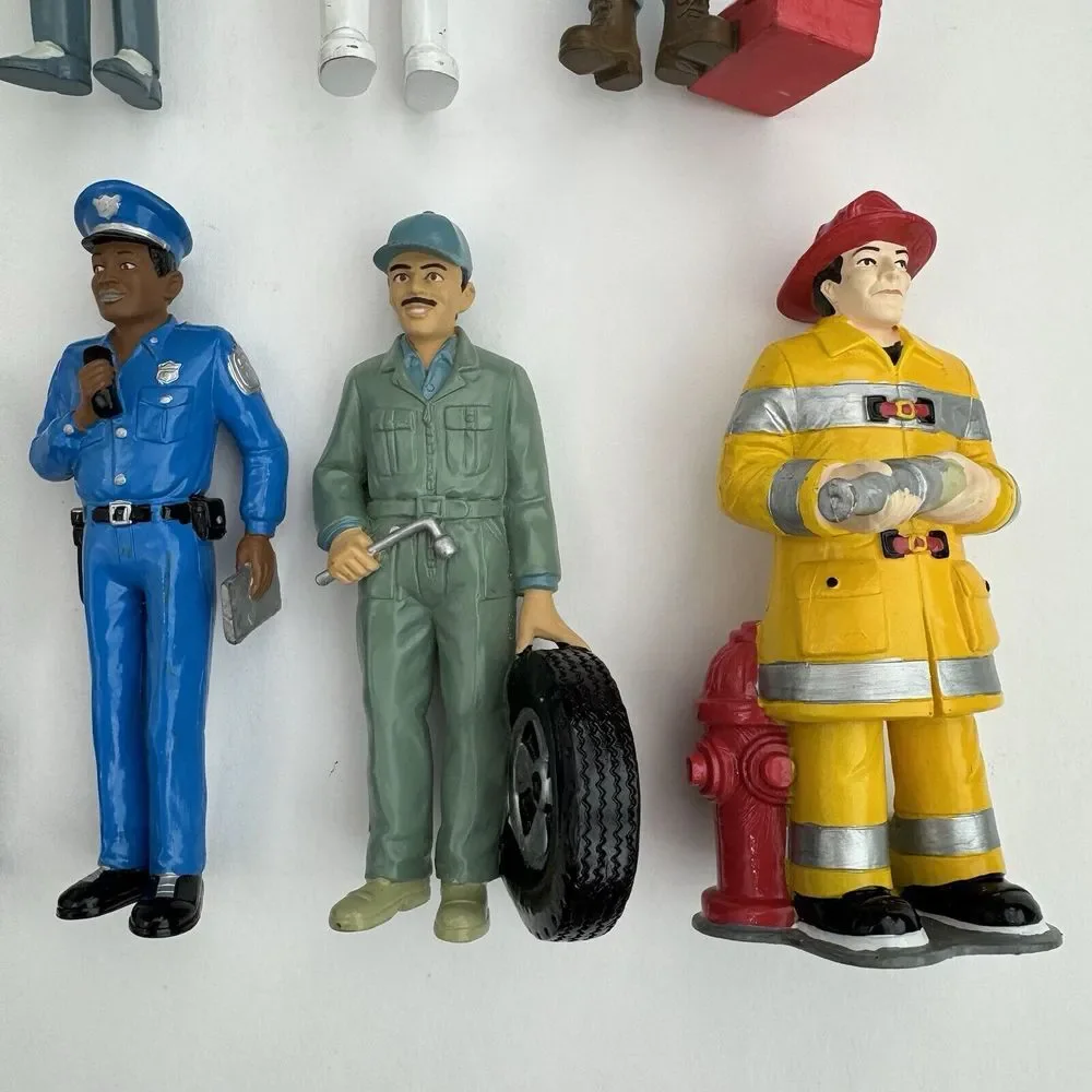 11 Vtg‎ Lakeshore Learning Career Figures Fireman Chef Doctor Teacher Police….